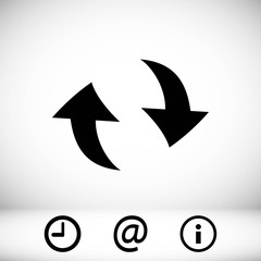 arrow icon stock vector illustration flat design