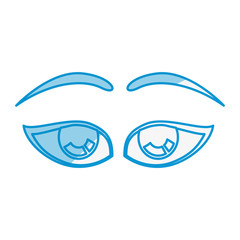 Cartoon eyes expression icon vector illustration graphic design