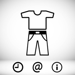 clothing icon stock vector illustration flat design