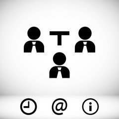Business people team crowdy walk silhouette concept businesspeople group human resources over world map background vector icon