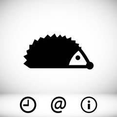 hedgehog icon stock vector illustration flat design