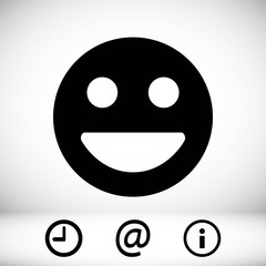 Smile icon stock vector illustration flat design