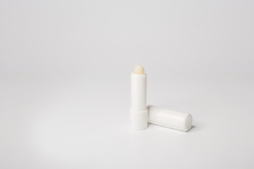 blank lipstick mockup isolated on white