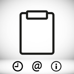 checklist  icon stock vector illustration flat design