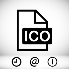 ico icon stock vector illustration flat design