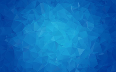 Geometric rumpled triangular low poly origami style gradient illustration graphic background. Vector polygonal design for your business. Blue, white color