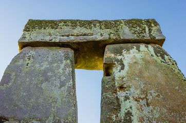 Detail of one a Stonehenge Arch