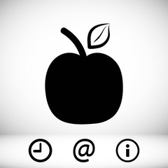 apple icon stock vector illustration flat design