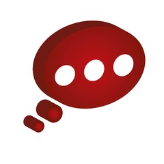 Fototapeta premium thought ellipse icon over white background. vector illustration