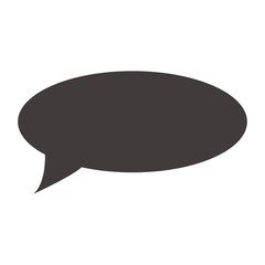 speech bubble icon over white background. vector illustration