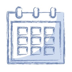 calendar icon over white background. vector illustration