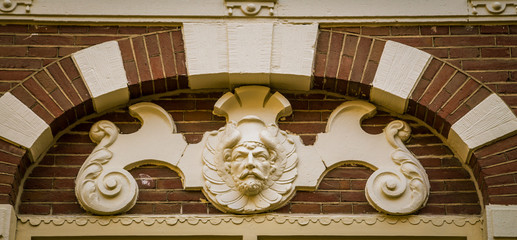 relief above a doorway
