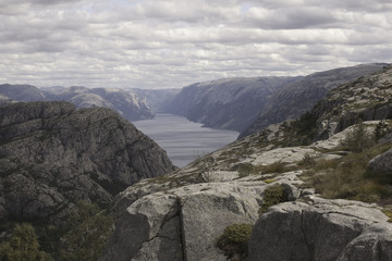 am weg zum Preikestolen, Forsand, Norwegen