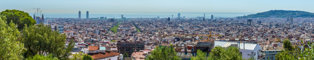 Fototapeta na wymiar Panoramic view, Barcelona