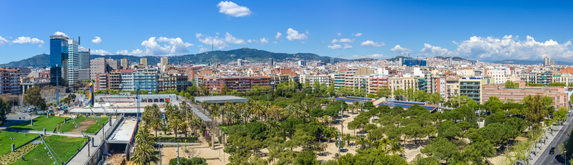 Fototapeta na wymiar Panoramic view, Barcelona