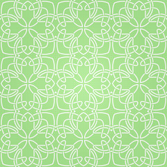 Fototapeta premium Seamless abstract green pattern with gradient. Vector illustration