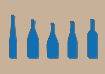 set of bottles