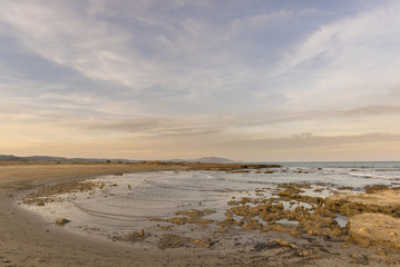 Cala natural en Torre la Sal (Cabanes, Castellón - España).