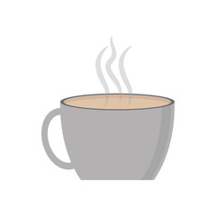 coffee mug icon over white background. vector illustration