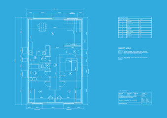 house on architect drawing