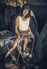 Climber on the edge.