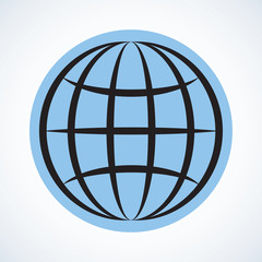 Globe. Vector drawing