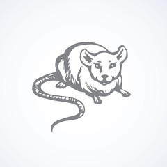 Mouse. Vector drawing