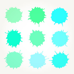 Abstract artistic paint drops