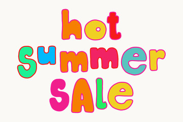 Bright Summer sale lettering