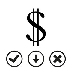 money icon stock vector illustration flat design