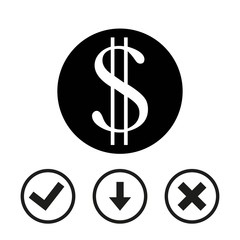 money icon stock vector illustration flat design