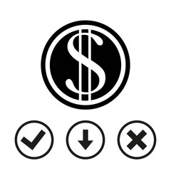 money icon stock vector illustration flat design