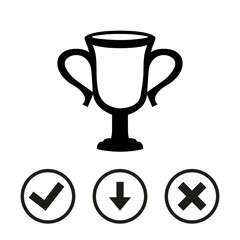 champions cup icon stock vector illustration flat design