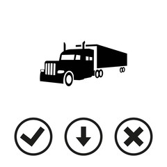 truck icon stock vector illustration flat design