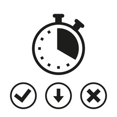 clock icon stock vector illustration flat design