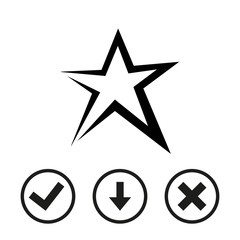 star icon stock vector illustration flat design