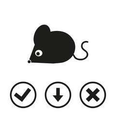 mouse icon stock vector illustration flat design