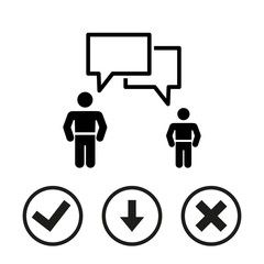 speaking of people, the chat icon stock vector illustration