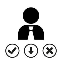 Man icon stock vector illustration flat design