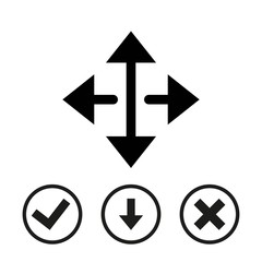 arrow icon stock vector illustration flat design