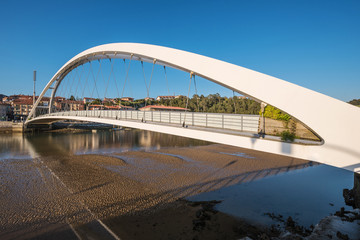 Plencia cityscape and bridge, Vizcaya, Basque country, Spain.