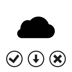 cloud icon stock vector illustration flat design