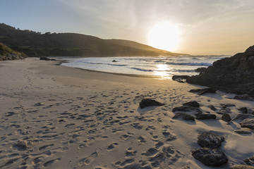 Playa de Caion (La Coruña, España).