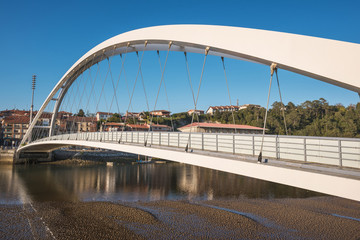 Plencia cityscape and bridge, Vizcaya, Basque country, Spain.