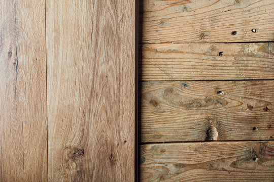 new laminate flooring over old wooden planks floor