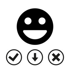 Smile icon stock vector illustration flat design