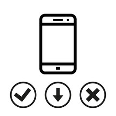 smartphone icon stock vector illustration flat design