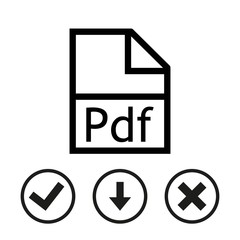 pdf icon stock vector illustration flat design