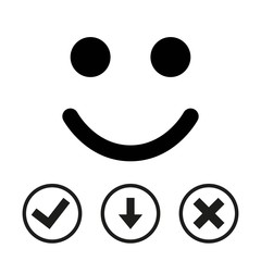 Smile icon stock vector illustration flat design