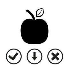 apple icon stock vector illustration flat design
